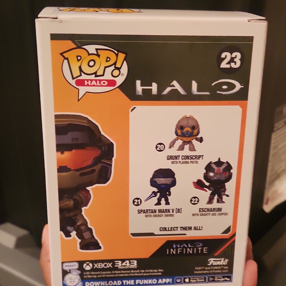 Funko Pop #23 Halo Spartan Grenadier with HMG Best Buy Exclusive - Picture 4 of 9